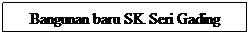 Text Box: Bangunan baru SK Seri Gading
