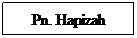 Text Box: Pn. Hapizah
