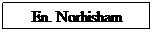 Text Box: En. Norhisham

